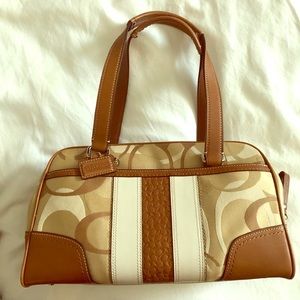Coach signature handbag